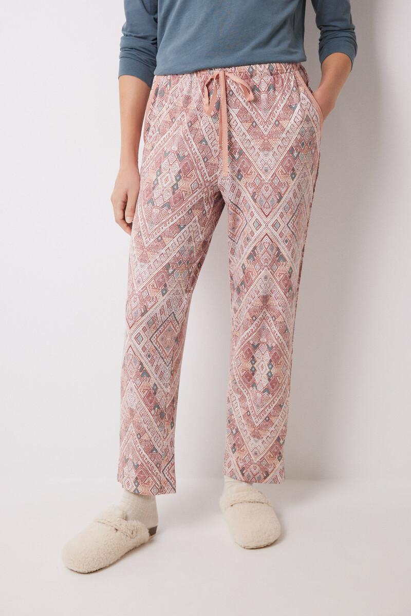 women'secret Pantalón carrot rosa súper soft Promoción por tiempo limitado