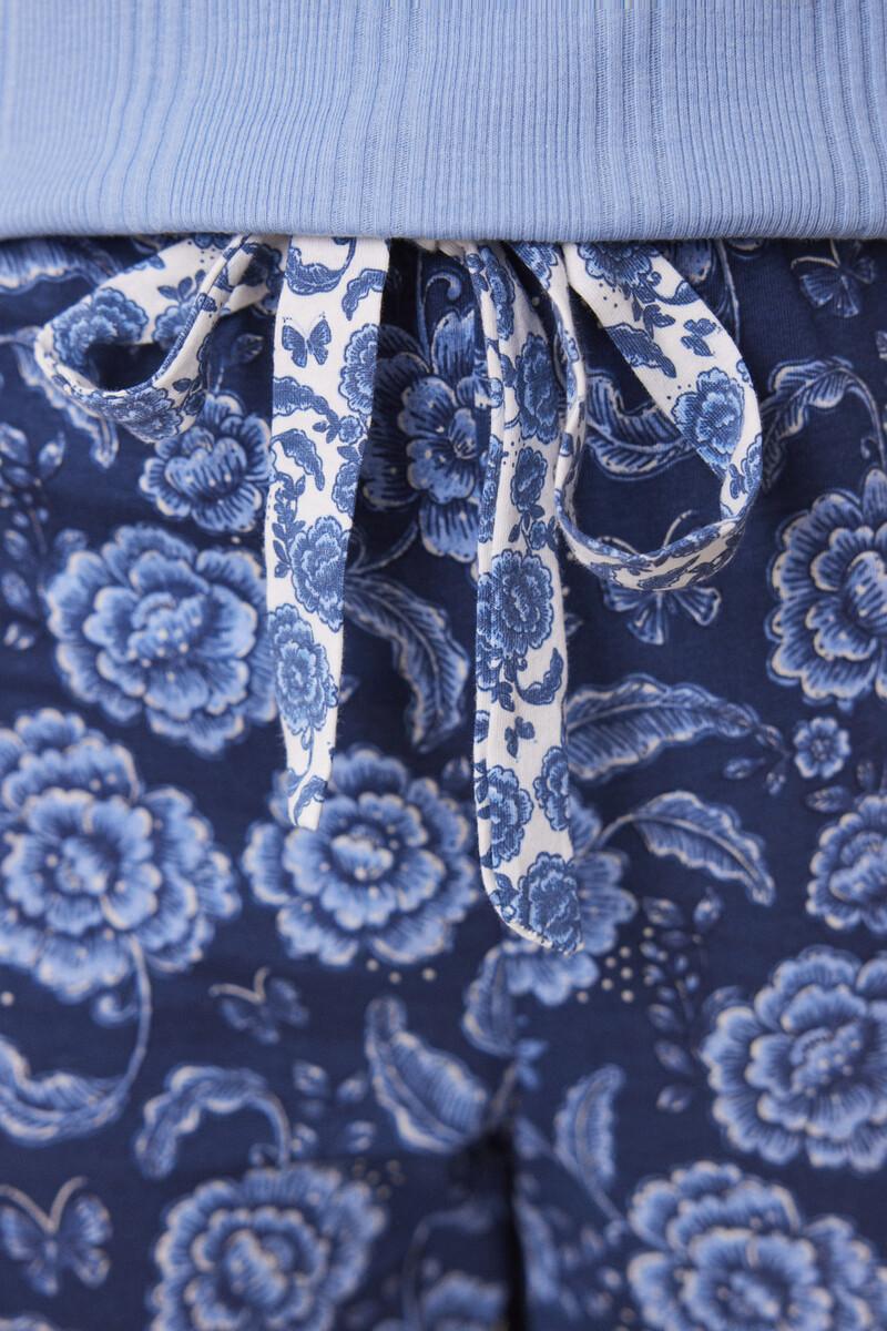 women'secret Pantalón pijama largo flores Superdescuento