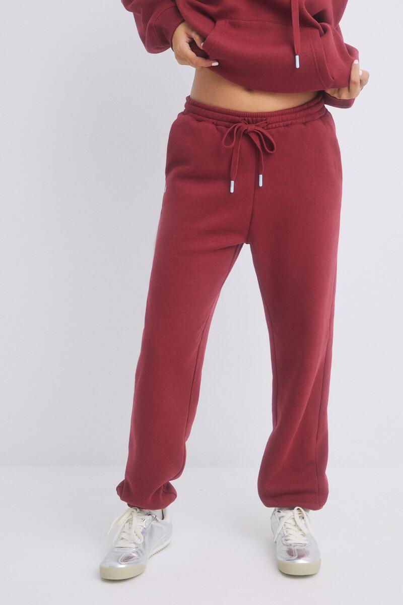 women'secret Pantalón jogger felpa rojo Precios de Black Friday