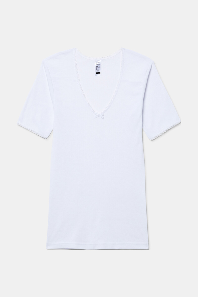 women'secret Camiseta manga corta térmica fibra de invierno con toque femenino Oferta exclusiva