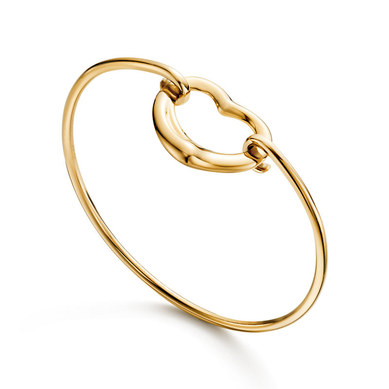Tiffany & Co. Elsa Peretti® Brazalete Open Heart de oro amarillo En oferta