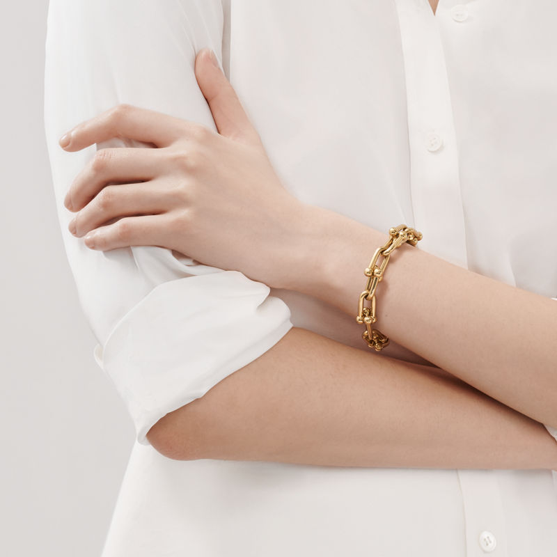 Tiffany & Co. Tiffany HardWear Pulsera de eslabones grandes de oro amarillo Libre de impuestos