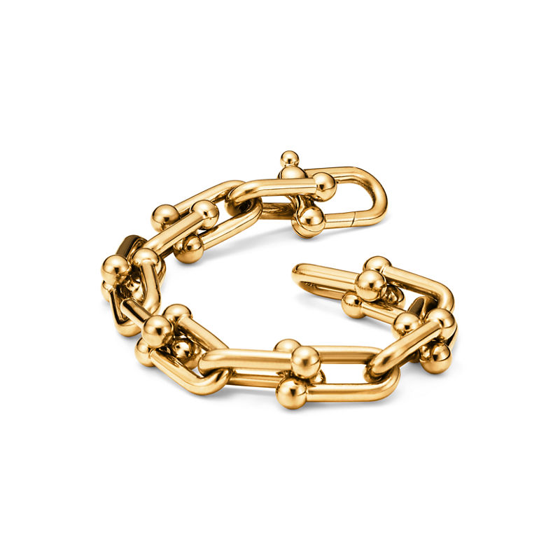 Tiffany & Co. Tiffany HardWear Pulsera de eslabones grandes de oro amarillo Libre de impuestos