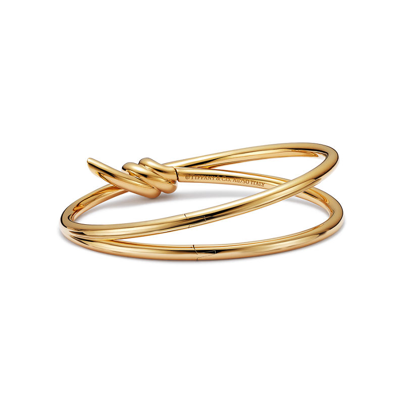 Tiffany & Co. Tiffany Knot Brazalete articulado de dos vueltas en oro amarillo Precio ultrabajo