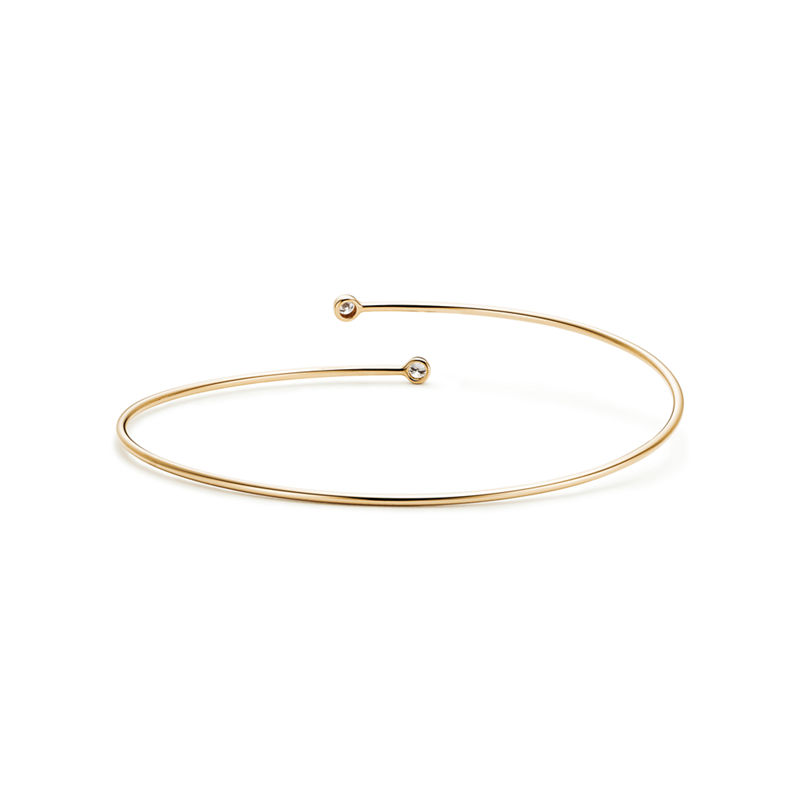 Tiffany & Co. Elsa Peretti® Pulsera de una vuelta Diamond Hoop Devoluciones gratuitas