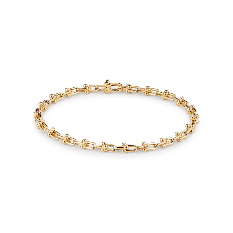 Tiffany & Co. Tiffany HardWear Pulsera de microeslabones de oro amarillo En línea
