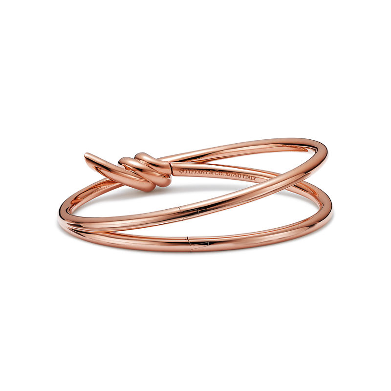 Tiffany & Co. Tiffany Knot Brazalete articulado de dos vueltas en oro rosa Rebajas baratas