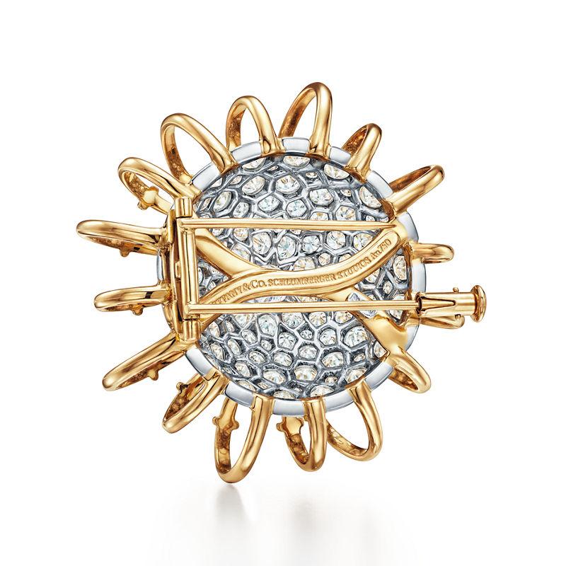 Tiffany & Co. Tiffany & Co. Schlumberger Broche Apollo en oro amarillo y platino con diamantes Tienda