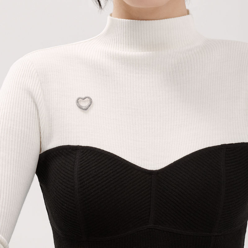 Tiffany & Co. Elsa Peretti® Broche Open Heart de platino con diamantes en pavé Mejor oferta
