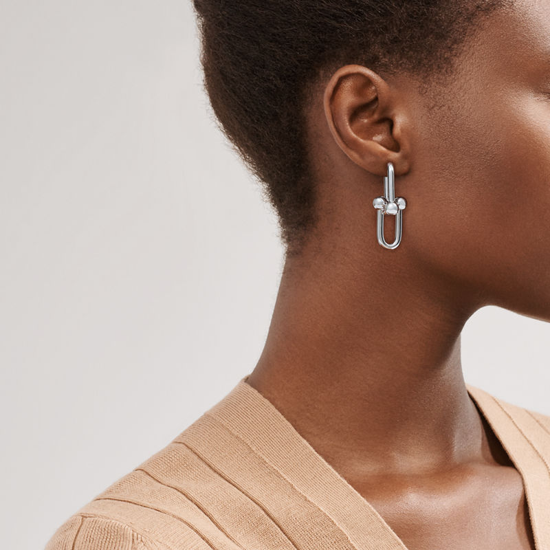 Tiffany & Co. Tiffany HardWear Pendientes de eslabones extragrandes de plata de ley Envío gratis