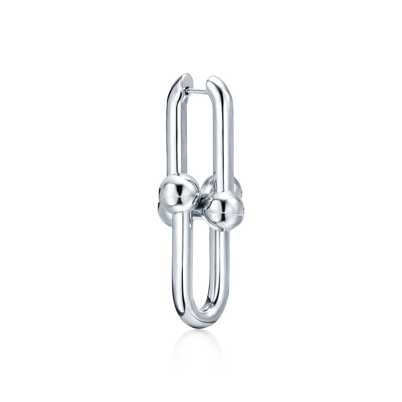Tiffany & Co. Tiffany HardWear Pendientes de eslabones extragrandes de plata de ley Envío gratis
