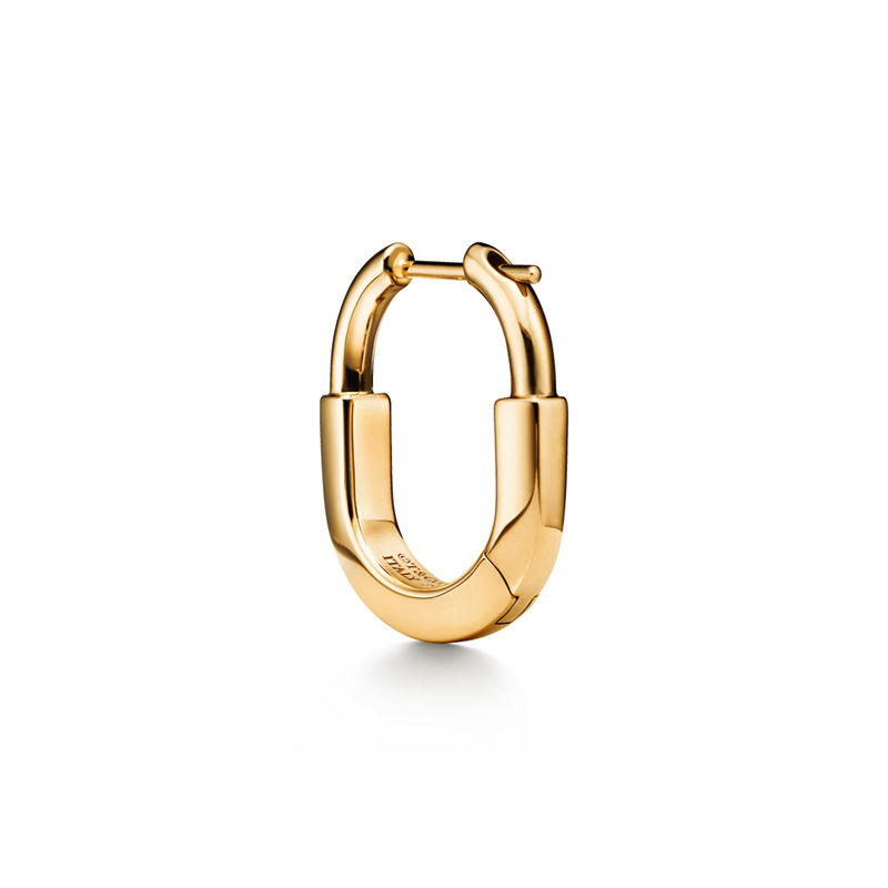 Tiffany & Co. Tiffany Lock Pendientes pequeños de oro amarillo Ofertas especiales