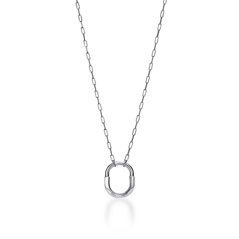 Tiffany & Co. Tiffany Lock Colgante en oro blanco tamaño mediano Devoluciones gratuitas