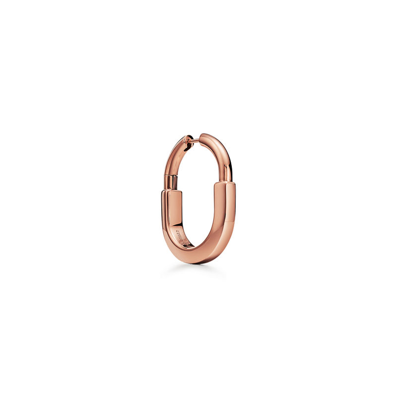 Tiffany & Co. Tiffany Lock Pendientes en oro rosa tamaño mediano En línea