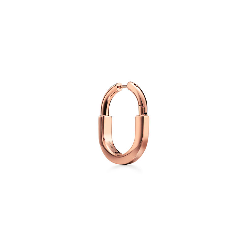 Tiffany & Co. Tiffany Lock Pendientes en oro rosa tamaño mediano En línea