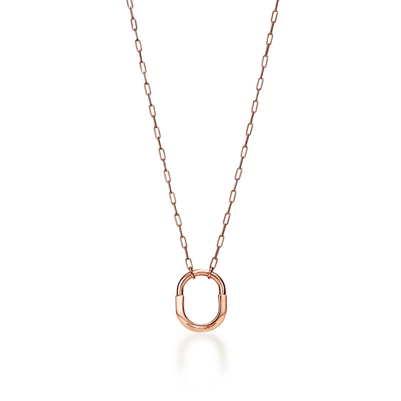 Tiffany & Co. Tiffany Lock Colgante en oro rosa tamaño mediano Tienda