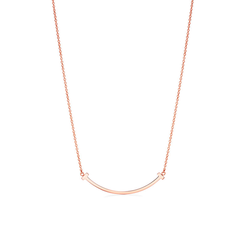 Tiffany & Co. Tiffany T Colgante Smile de oro rosa tamaño pequeño Mejor oferta