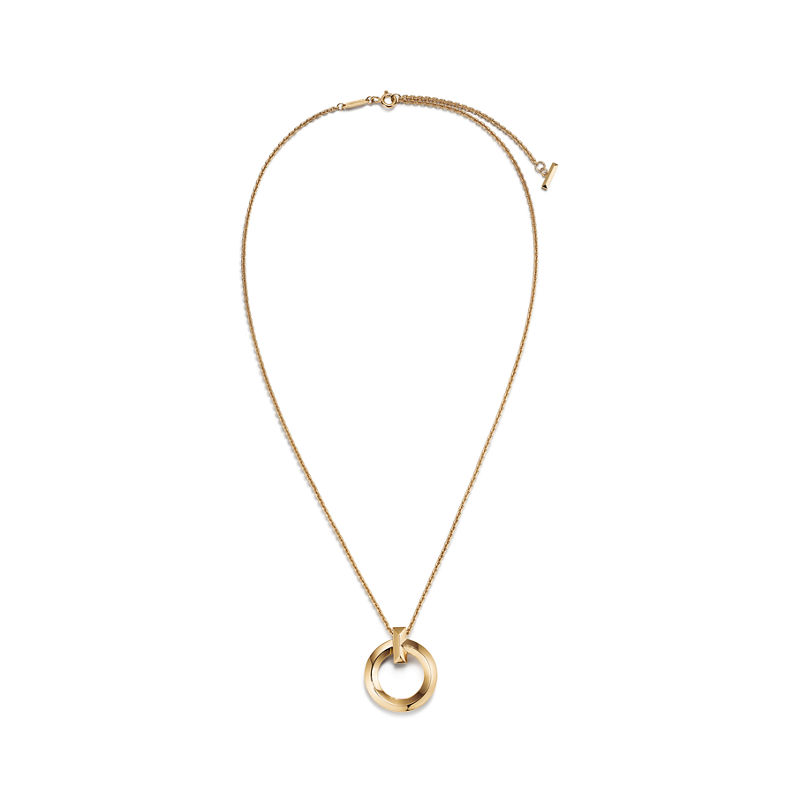 Tiffany & Co. Tiffany T T1 Colgante circular de oro amarillo tamaño pequeño Rebajas online