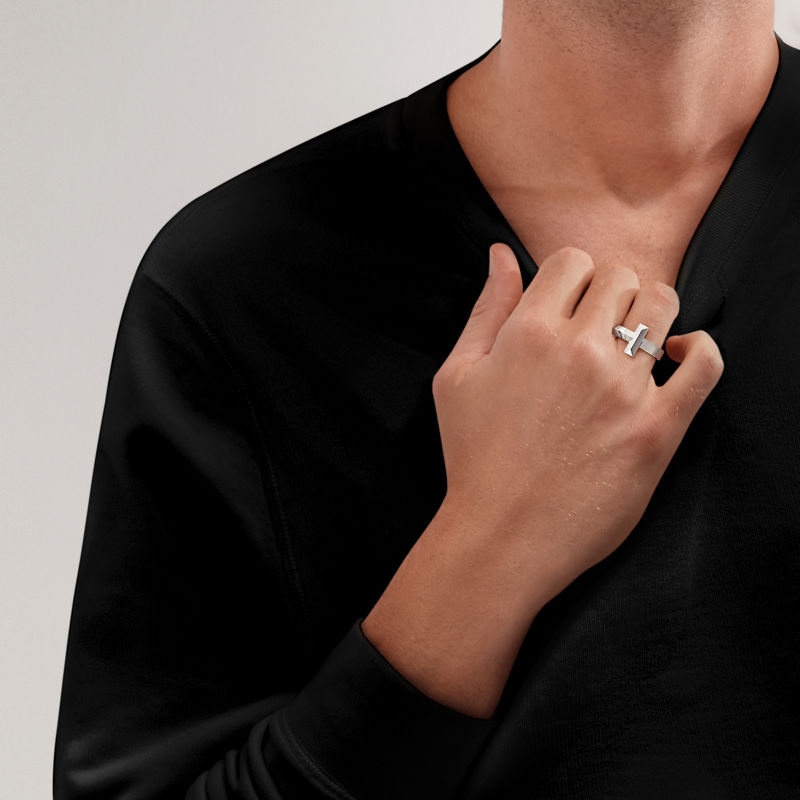 Tiffany & Co. Tiffany T T1 Anillo de oro blanco Rebajas top