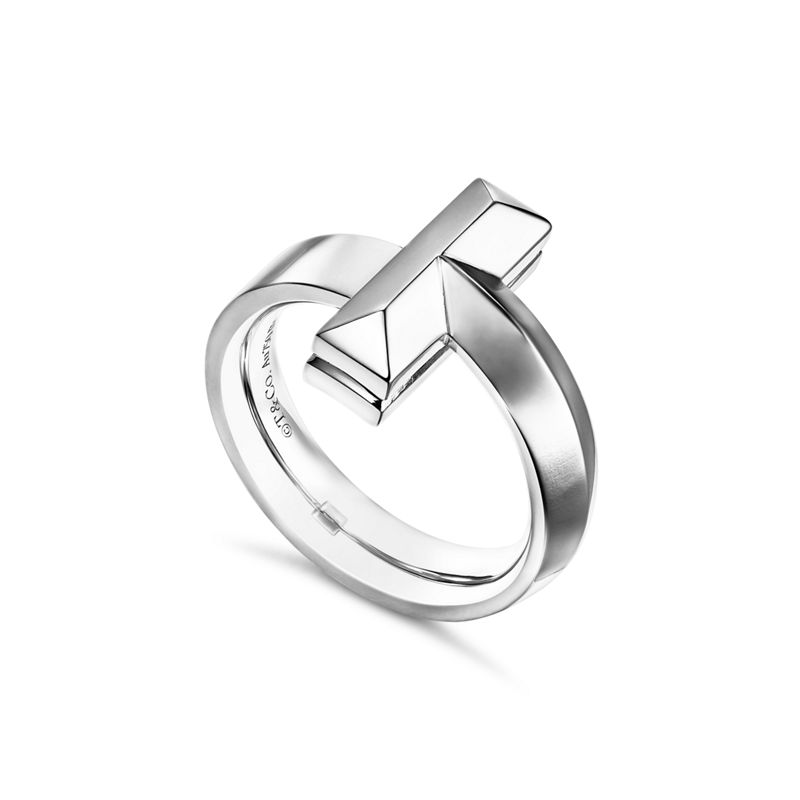 Tiffany & Co. Tiffany T T1 Anillo de oro blanco Rebajas top