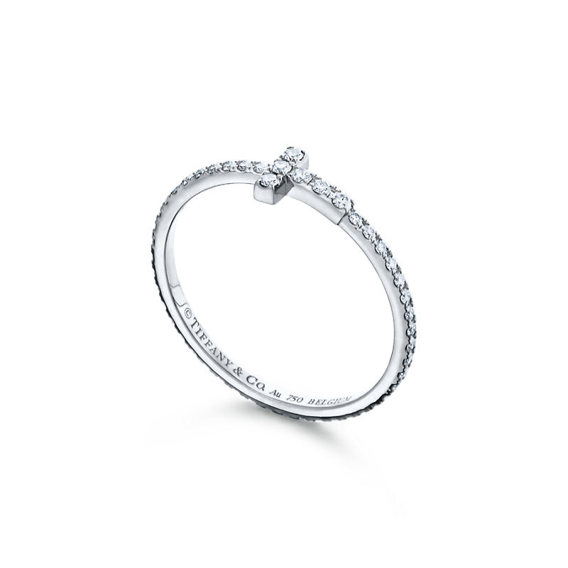 Tiffany & Co. Tiffany T Alianza Wire de diamantes de oro blanco Últimos 3 días