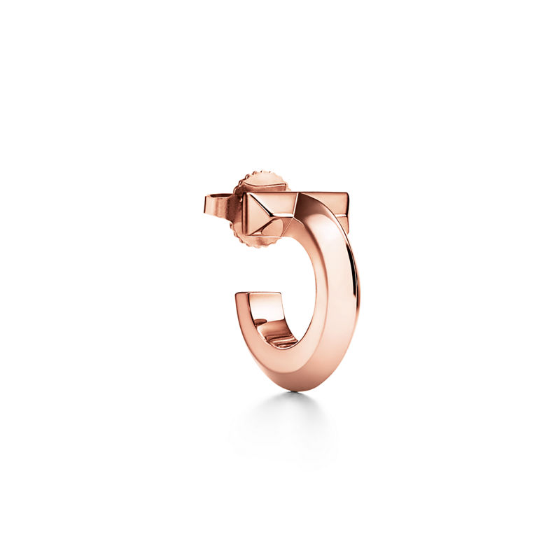 Tiffany & Co. Tiffany T Pendientes de aro T1 de oro rosa Precio de fábrica