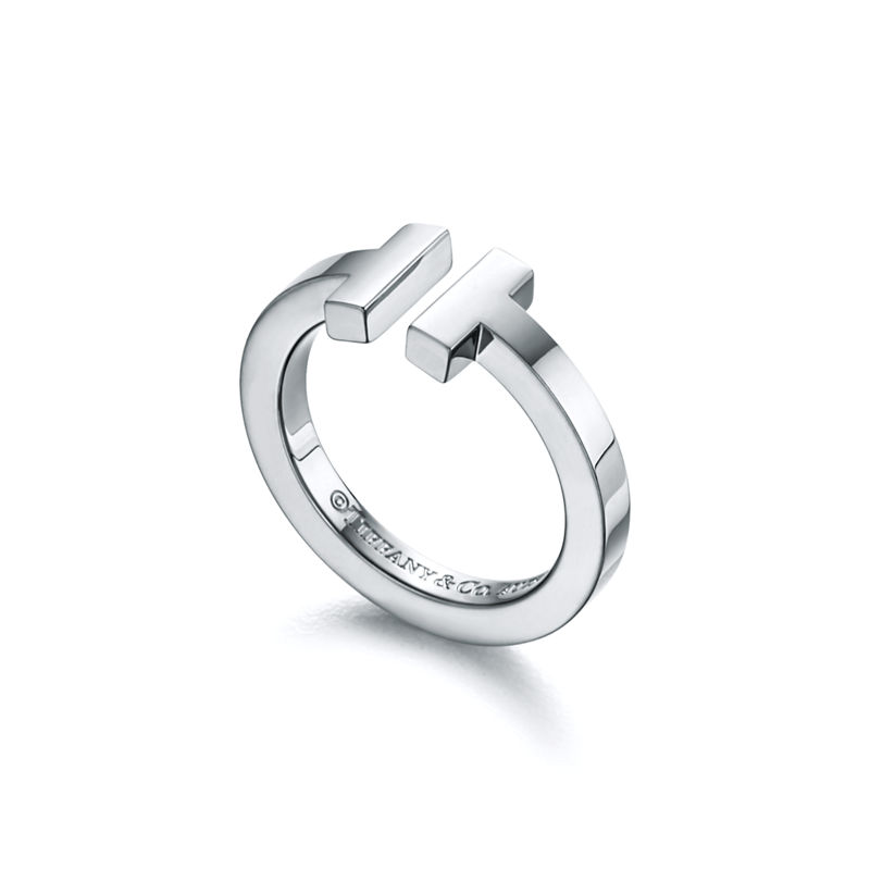Tiffany & Co. Tiffany T Anillo Square de plata de ley Grandes descuentos