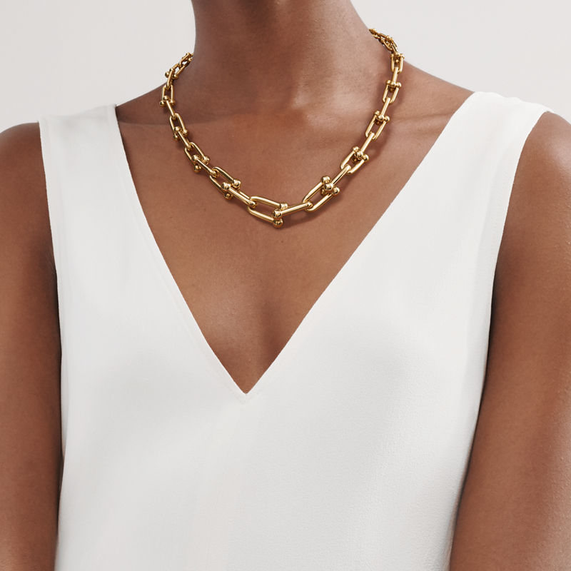 Tiffany & Co. Tiffany HardWear Collar de eslabones escalonados de oro amarillo Ahorra y exporta