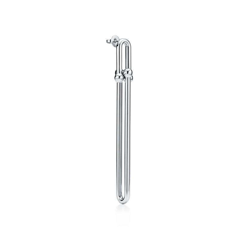 Tiffany & Co. Tiffany HardWear Pendientes de eslabones largos dobles de plata de ley Descuentos del mes