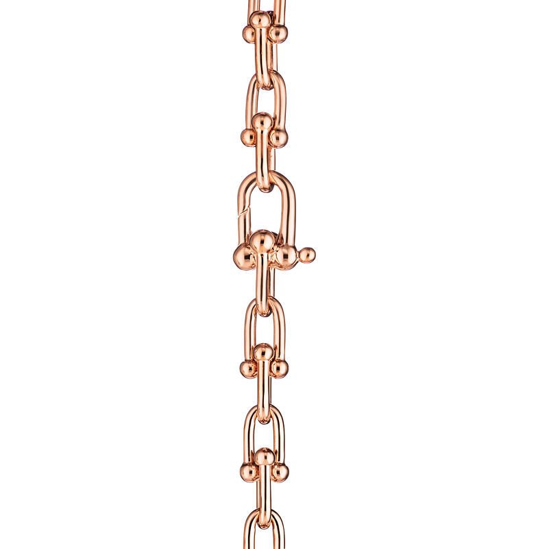 Tiffany & Co. Tiffany HardWear Pulsera de varias vueltas con eslabones pequeños de oro rosa Oferta exclusiva