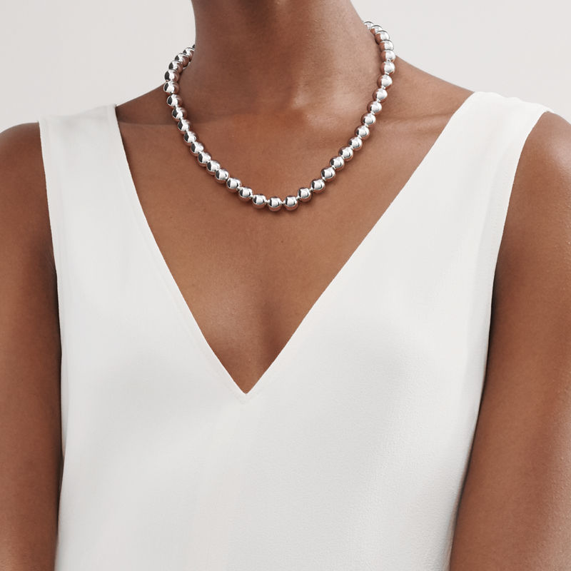 Tiffany & Co. Tiffany HardWear Collar de esferas de plata de ley Outlet online