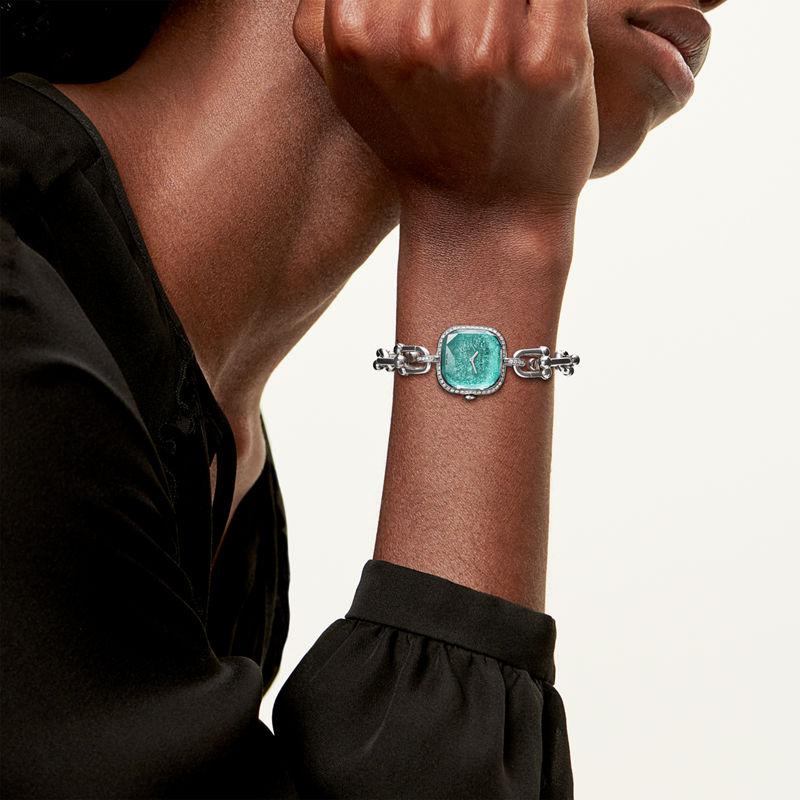 Tiffany & Co. Tiffany HardWear Reloj de plata de ley y acero con bisel de diamantes Rebajas