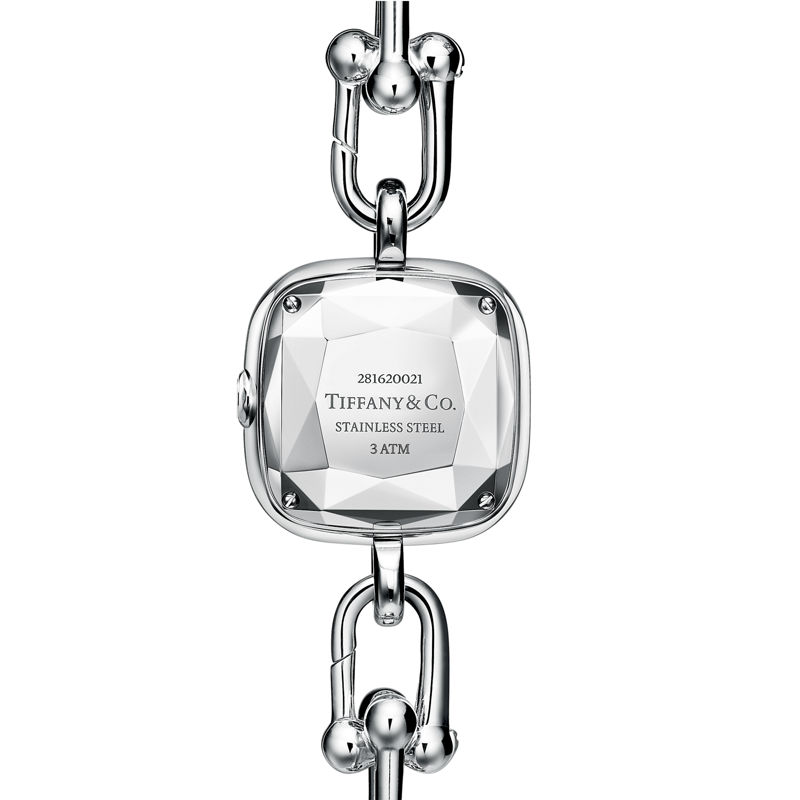 Tiffany & Co. Tiffany HardWear Reloj de plata de ley y acero con bisel de diamantes Rebajas