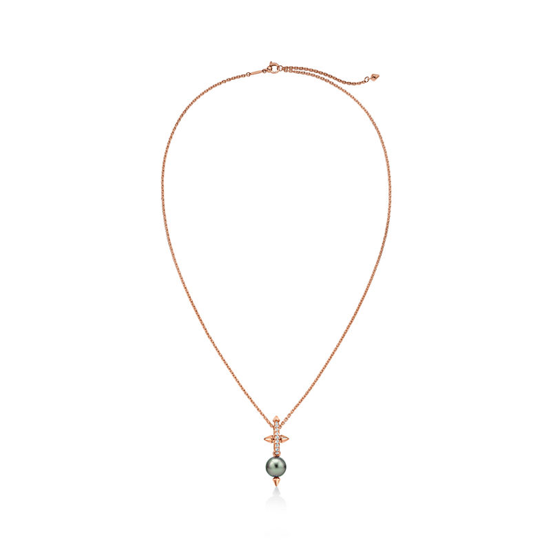 Tiffany & Co. Tiffany Titan by Pharrell Williams Colgante de perla de Tahití y oro con diamantes En oferta