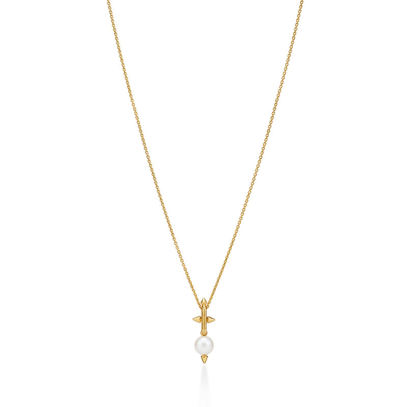 Tiffany & Co. Tiffany Titan by Pharrell Williams Colgante de perla de oro amarillo con diamantes Los más vendidos