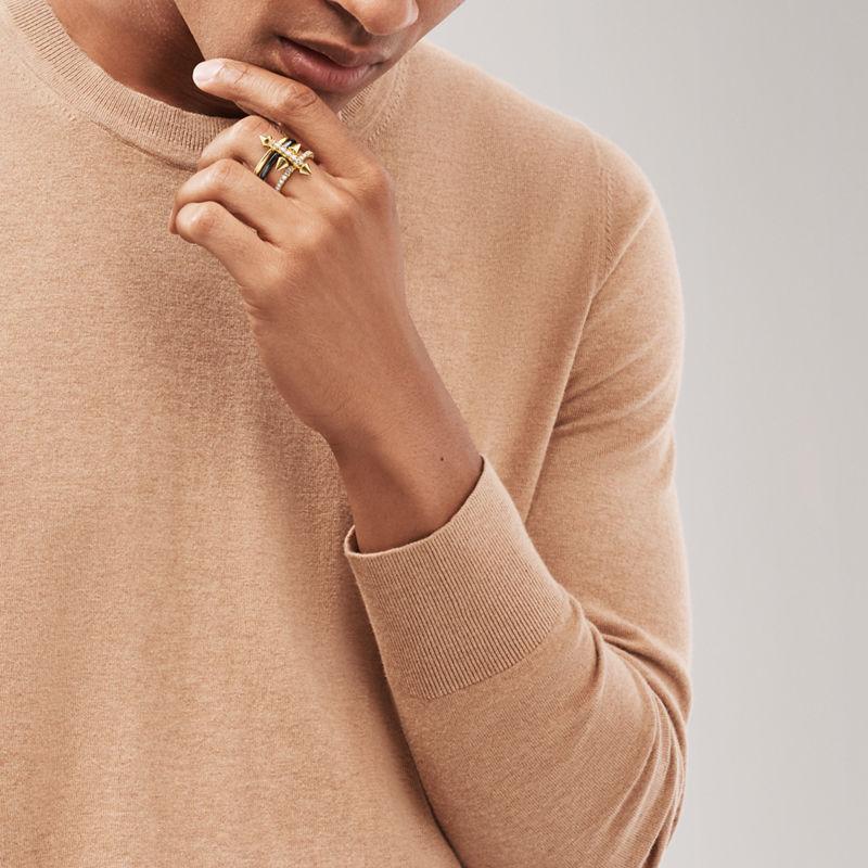 Tiffany & Co. Tiffany Titan by Pharrell Williams Anillo de titanio oro y diamantes Tienda