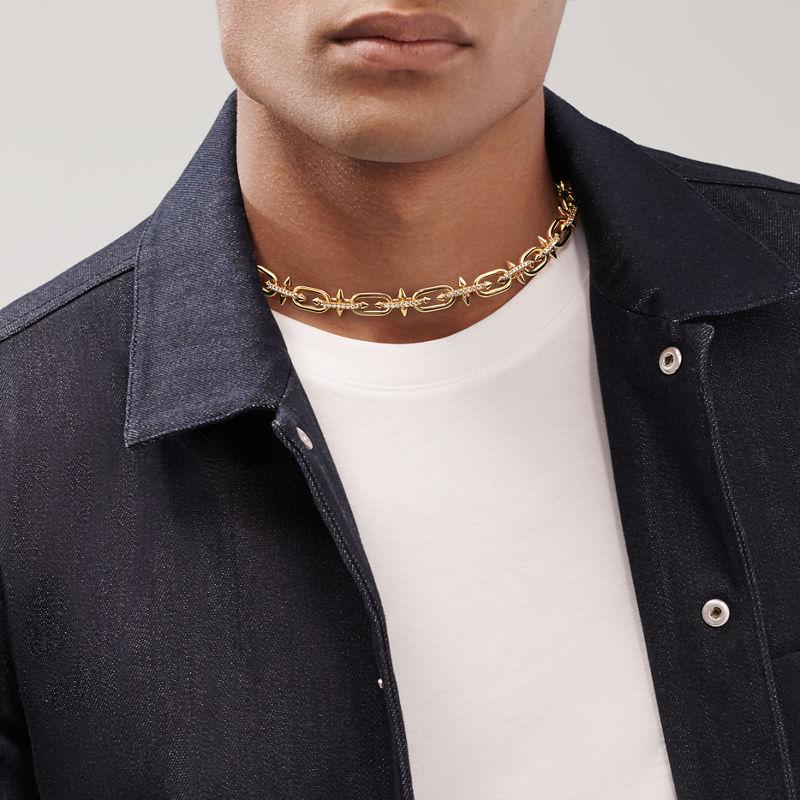 Tiffany & Co. Tiffany Titan by Pharrell Williams Collar de oro amarillo con diamantes Mejor oferta