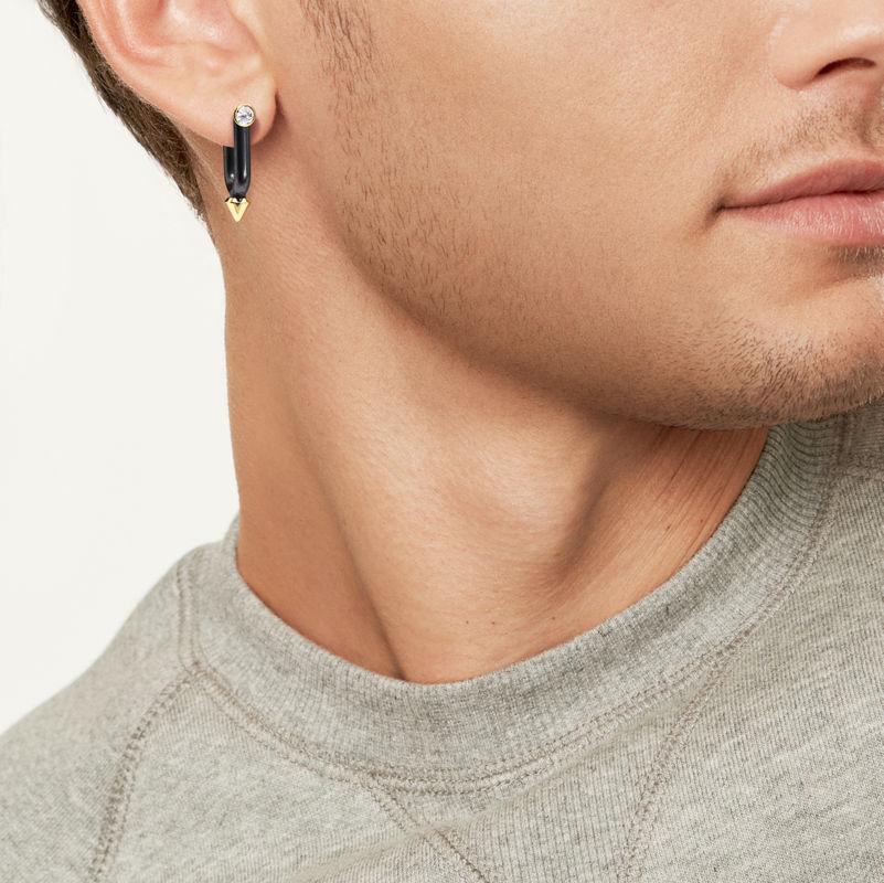 Tiffany & Co. Tiffany Titan by Pharrell Williams Pendientes de titanio oro y diamantes Envío gratis