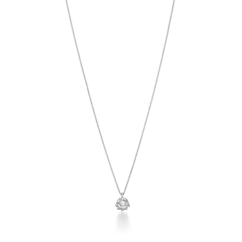 Tiffany & Co. Paloma Picasso® Colgante Olive Leaf de plata de ley con perlas Solo queda un día