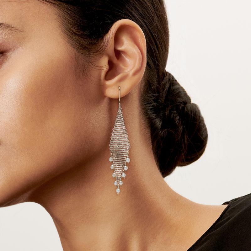 Tiffany & Co. Elsa Peretti® pendientes con flecos Mesh En oferta