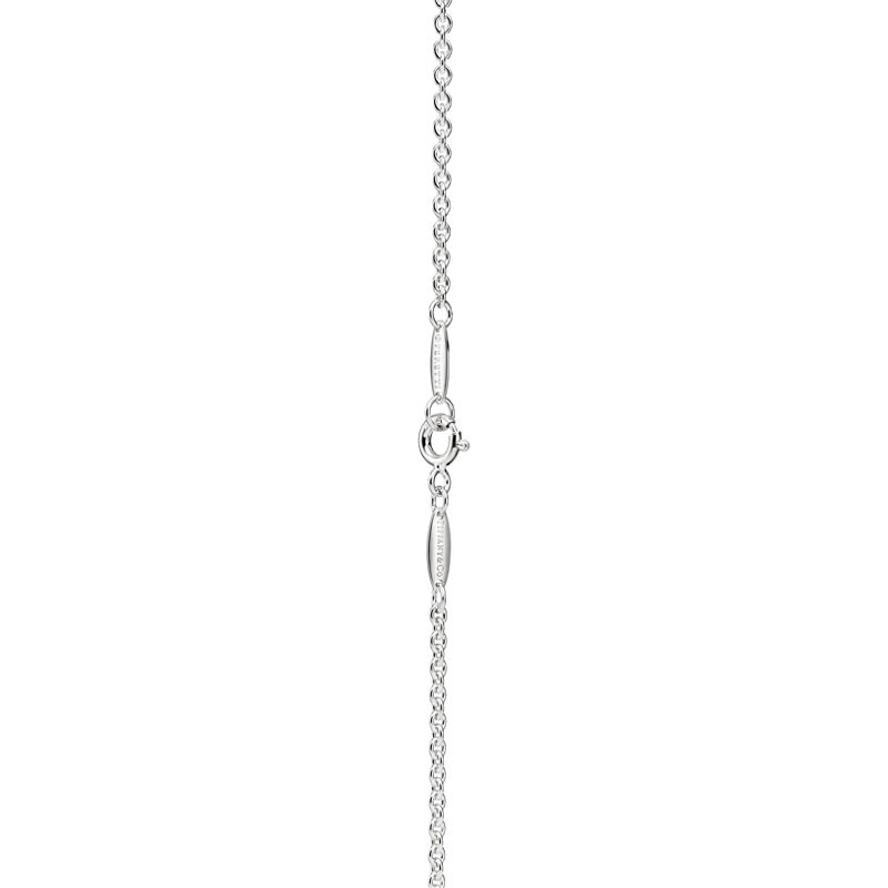 Tiffany & Co. Elsa Peretti® Collar Open Heart Lariat en plata con perlas 7 5-8 mm Descuentos del mes