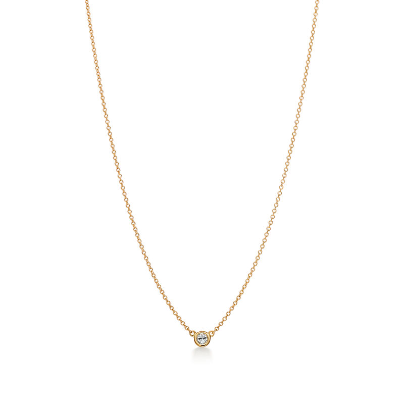 Tiffany & Co. Elsa Peretti® Colgante con un único diamante Diamonds by the Yard® en oro amarillo Ofertas de temporada