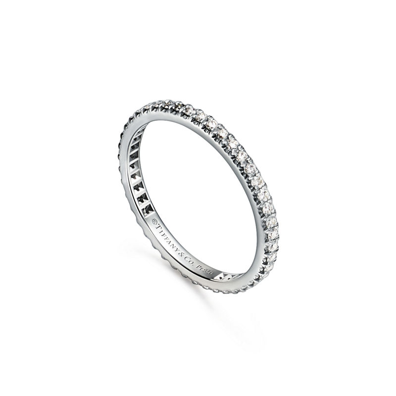 Tiffany & Co. Tiffany Soleste Anillo Full Eternity en platino con diamantes Últimos 2 días