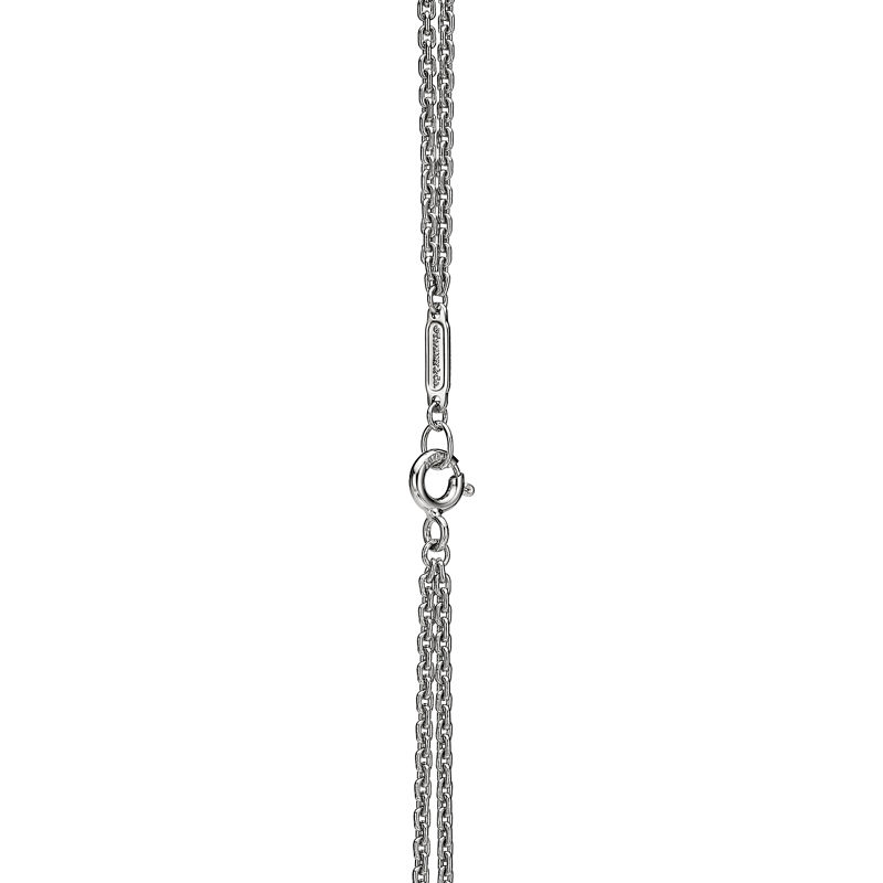 Tiffany & Co. Tiffany HardWear Colgante de eslabones dobles grandes de oro blanco con diamantes en pavé En oferta