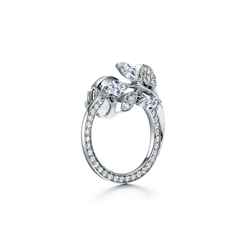 Tiffany & Co. Tiffany Victoria® Pendientes circulares de vid de diamantes en platino Rebajas