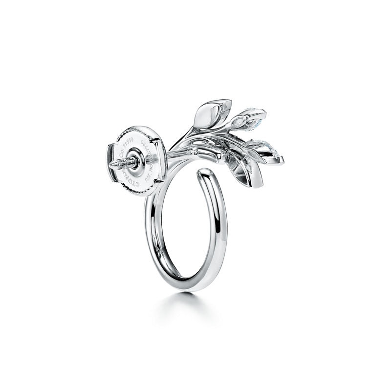 Tiffany & Co. Tiffany Victoria® Pendientes circulares de vid de diamantes en platino Rebajas