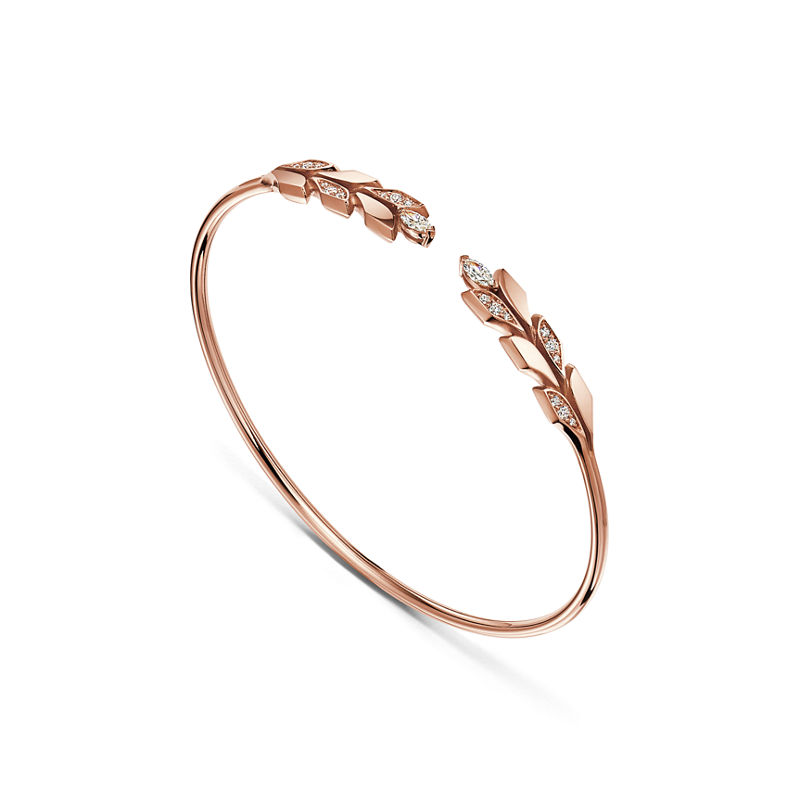 Tiffany & Co. Tiffany Victoria® Pulsera estilo wire Vine en oro rosa con diamantes Los más vendidos