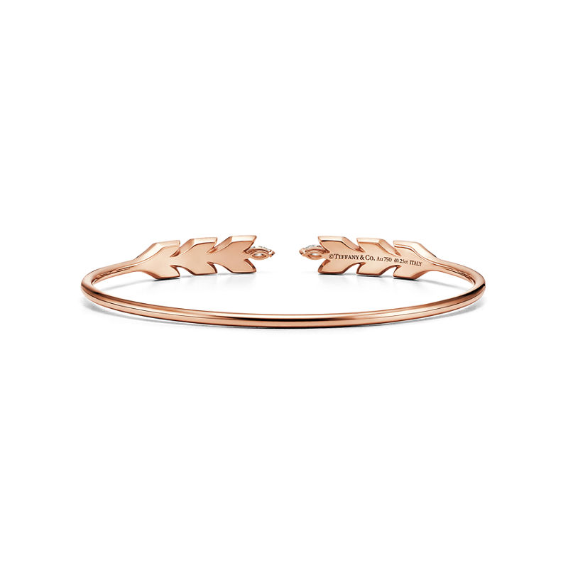 Tiffany & Co. Tiffany Victoria® Pulsera estilo wire Vine en oro rosa con diamantes Los más vendidos