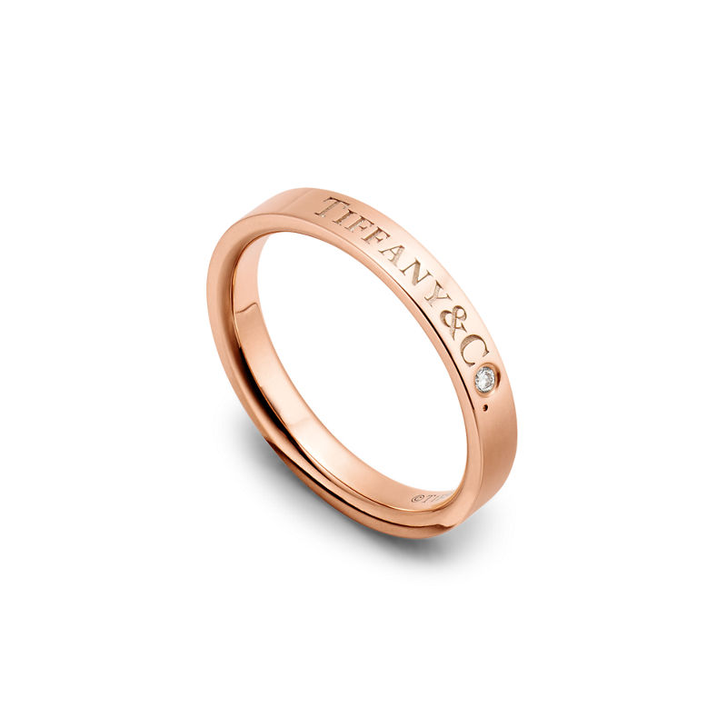 Tiffany & Co. T&CO.® Alianza en oro rosa con un diamante Limitado a 3 días