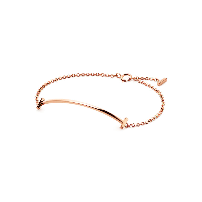Tiffany & Co. Tiffany T Pulsera Smile de oro rosa Descuentos del mes